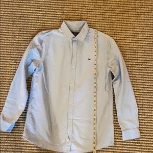 Vineyard Vines Kids Solid Oxford Whale Shirt